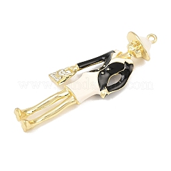 Alloy Rhinestone Big Pendants&nbsp;PALLOY-P315-12G