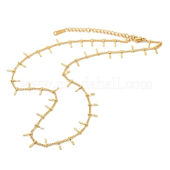 304 Stainless Steel Twist Chain Tassel Necklaces for Women&nbsp;NJEW-U029-01G