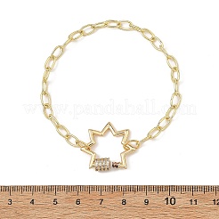 Brass Paperclip Chain Bracelets&nbsp;BJEW-JB14225