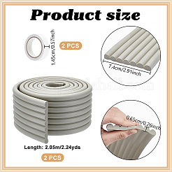 発泡断熱綿衝突防止ストリップ  家具の角に  グレー  2050x74x6.5mm&nbsp;DIY-WH0591-154A