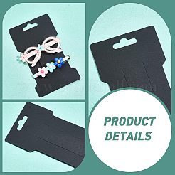厚紙紙ヘアクリップディスプレイカード  ミックスカラー  11.5x6.65x0.02cm  40個/カラー  3色  120個/セット&nbsp;CDIS-NB0001-04