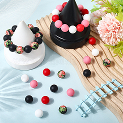 Round Silicone Focal Beads&nbsp;SIL-SP0001-16B