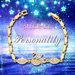 Brass Real Gold Plated Link Bracelets&nbsp;JB453A