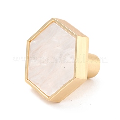 Hexagon with Marble Pattern Brass Box Handles & Knobs&nbsp;DIY-P054-C06