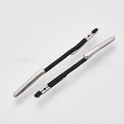 弾性有刺鉄線  ステンレス鋼パーツ  指輪固定用  ブラック  34~36x1mm&nbsp;FIND-Q086-C-01