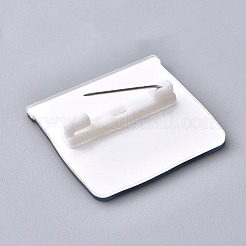 アクリル安全ピンブローチ  鉄ピンと  ベッドのある動物  カラフル  36.5x38x8.5mm  ピン：0.8mm&nbsp;LS-JEWB-F012-06