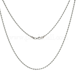 Tarnish Resistant 304 Stainless Steel Necklaces Unisex Rope Chain Necklaces&nbsp;NJEW-507L-10D
