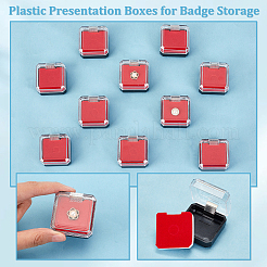Plastic Presentation Boxes for Badge Storage & Display&nbsp;AJEW-WH0502-11