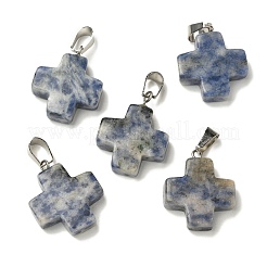 Natural Blue Spot Jasper Pendants&nbsp;G-Z067-06P-02