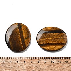 天然石タイガーアイカボション  フラットオーバル  44.5~45x37.5~38x6~7mm&nbsp;G-A258-01F