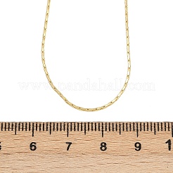 0.8MM Brass Boston Link Chain Adjustable Slider Necklaces&nbsp;NJEW-M108-28G-01
