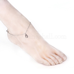 Soldered Brass Cable Chains Anklets&nbsp;AJEW-AN00274