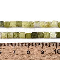 天然石翡翠ビーズ連売り  コラム  4~4.5x4.5~5mm  穴：1mm  約88~91個/連  15.16~15.35''（38.5~39センチメートル）&nbsp;G-T141-95B