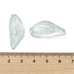 ガラスチャーム  翼のチャーム  ライトシアン  28.5x11.5x2.7mm  穴：1mm&nbsp;GLAA-G111-02