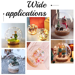 6 Sets Glass Dome Cover&nbsp;DJEW-BC0001-10