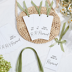 24Pcs 2 Sets Paper Seat Reserved Sign Hanging&nbsp;AJEW-CN0006-21B