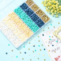 ビーズキット  ヘイシの手作りポリマー粘土ビーズとCCBプラスチックビーズが含まれています  ミックスカラー&nbsp;DIY-YW0017-40
