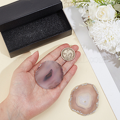 2Pcs Natural Agate Display Decorations&nbsp;DJEW-PA0001-03