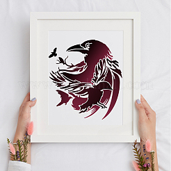 1Pc PET Hollow Out Drawing Painting Stencils&nbsp;DIY-MA0004-11C