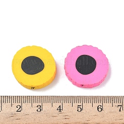 混合形状はポリマークレイビーズを手作り  ミックスカラー  9~23x10~23x6~11mm  穴：1mm&nbsp;X-CLAY-R060-113