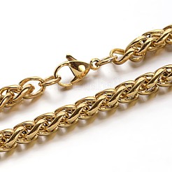 304 Stainless Steel Wheat Chains Bracelets&nbsp;BJEW-O091-04G