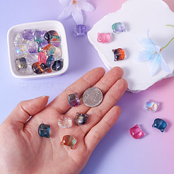 50Pcs 10 Colors Glass Beads&nbsp;GLAA-FS0001-26
