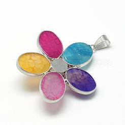 Natural Agate Big Pendants&nbsp;G-Q494-25P