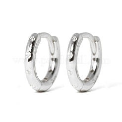 S925 Sterling Silver Micro-Inlaid Zircon Circle Stud Earrings Fashion Simple&nbsp;ZD9822-8