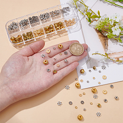 240Pcs 12 Styles Alloy & Brass & 304 Stainless Steel Spacer Beads&nbsp;FIND-ME0001-49