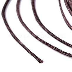 ナイロン編みコード  ジュエリー製作やマクラメ工芸用の中国結び紐  コーヒー  0.8mm  38~40 m /ロール&nbsp;NWIR-C003-01A-21