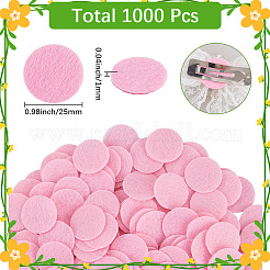 1000Pcs Flat Round Felt Fabric&nbsp;DIY-SC0029-64B