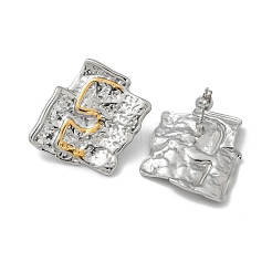 304 Stainless Steel Stud Earrings for Women&nbsp;STAS-Z117-02GP