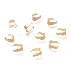 201ステンレススチールスナップオンベイル  18KGP本金メッキ  8.5x7x4mm  インナーハイ：7mm&nbsp;X-STAS-H135B-G