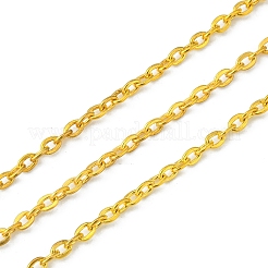 DIY チェーン ブレスレット ネックレス メイキング キット  鉄製ケーブル チェーンとジャンプ リングを含む  亜鉛合金カニカン  ゴールドカラー  チェーン：3m/バッグ&nbsp;DIY-FS0003-62