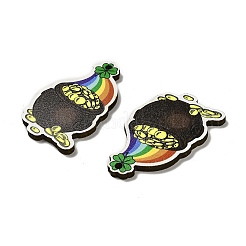St. Patrick's Day Themes Printed Wood Pendants&nbsp;WOOD-V002-02B