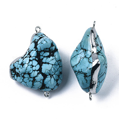 Synthetic Turquoise Links Connectors&nbsp;G-N0326-021