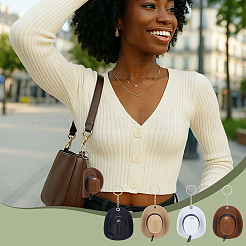 4Pcs 4 Colors Cowboy Hat Shape Keychain&nbsp;KEYC-PH0002-18