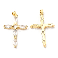 Rack Plating Brass Micro Pave Cubic Zirconia Pendants&nbsp;KK-A185-36G