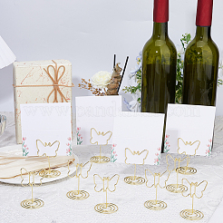 40Pcs Golden Iron Wire Note Holder&nbsp;AJEW-FH0009-17B