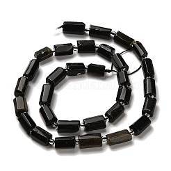 Natural Golden Sheen Obsidian Beads Strands&nbsp;G-K245-I19-01