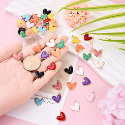 55Pcs 11 Colors  Zinc Alloy Pendants&nbsp;FIND-YW0007-42
