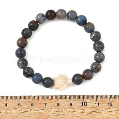 8.5MM Natural Dumortierite Round Beaded Stretch Bracelets&nbsp;BJEW-JB14304