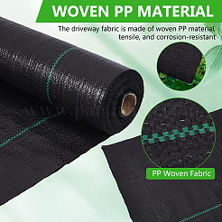 樹木用PP防草シート  ブラック  800x0.5mm  30 m /ロール&nbsp;DIY-WH0899-915