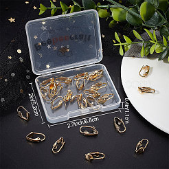 30Pcs Brass Clip-on Earring Findings&nbsp;KK-BBC0004-86