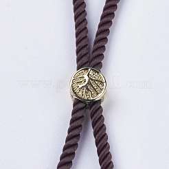 Nylon Twisted Cord Bracelet Making&nbsp;MAK-F018-G-RS