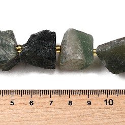 Raw Rough Natural Moss Agate Beads Strands&nbsp;G-Z087-B11