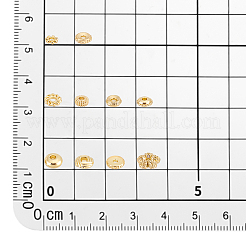 200 個 10 スタイルラックメッキ合金スペーサービーズ  混合図形  ライトゴールド  4.5~6x1.2~3mm  穴：0.8~1.8mm  20個/スタイル&nbsp;FIND-PH0020-98