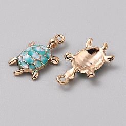 Alloy Enamel Pendants&nbsp;FIND-CJC0027-01G-08