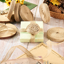 10M Braided Burlap Ribbon&nbsp;OCOR-TAC0015-13B