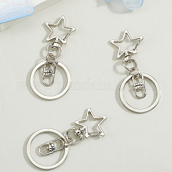 18Pcs Alloy Swivel Keychain Clasps&nbsp;KEYC-SP0001-48A-P